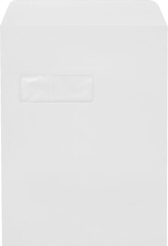 Luxpaper 9 × 12 مغلفات نافذة النهاية المفتوحة | قشر & الصحافة | أبيض | 28 رطل. نص | 250 كتي in Kuwait