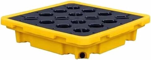 48"x24"x4" Spill Platform with Grating and Forklift Pockets, 2,000 Lbs. Load Capacity Containment Tray with Drain Outlet Modular Platform Pallets(50x36x10cm) in Saudi Arabia