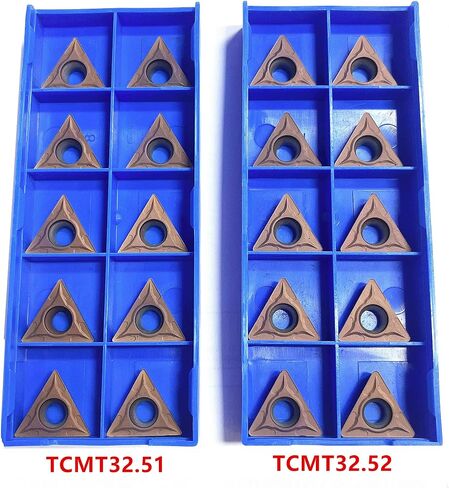 BestParts 50PCS TCMT16T304/TCMT16T308 Carbide Turning Inserts Indexable Insert for Steel Metal Machining, TCMT32.51/TCMT32.52 Carbide Inserts for CNC Lathe Turning Tool Holder (TCMT32.52) in Saudi Arabia
