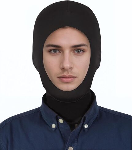ATHX Men's and Women's Spandex Costume Open Face Mask Halloween Cosplay Stretchy Hood Mask in Saudi Arabia