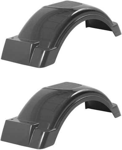 Set of Two Single Axle Trailer 8"-12" Wheels Top Step Skirt Boat Black Plastic 008559X2 132-5410 in Saudi Arabia