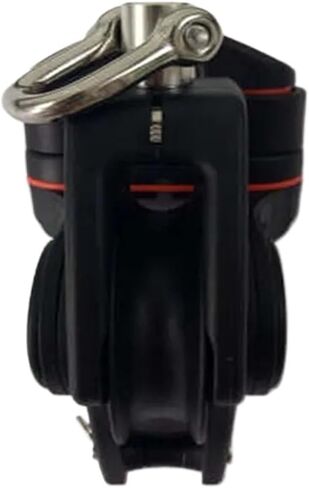 Sailboat Hardware Single Swivel Shackle Fiddle Blo Sailboat Hardware 60mm 2 1/3" Single Swivel Shackle Fairlead Cleat Plain Bearing Block BP0611F in Saudi Arabia