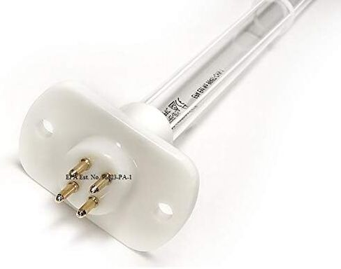 LSE Lighting UCP-16012 UV-C Bulb – 25W 4-Pin 15" Quartz Lamp – Replacement for UC18S15-24B Coil Systems – 254nm High Output UV Light – Premium Grade – Designed in USA in Kuwait