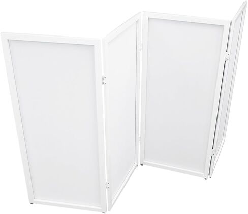 Rockville RFSSB Black DJ Event Facade, 4 Panels, Built-In Scrim, Foldable, Travel Bag, Non-Slip Feet, Steel Frame, Perfect for DJs, Parties & Events in Saudi Arabia