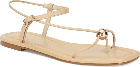 Strappy Flat Sandals for Women Comfortable Dressy Summer Beach Thong Flip Flop Slide Sandals with Gold Hardware in Saudi Arabia