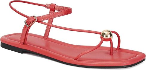 Strappy Flat Sandals for Women Comfortable Dressy Summer Beach Thong Flip Flop Slide Sandals with Gold Hardware in Saudi Arabia