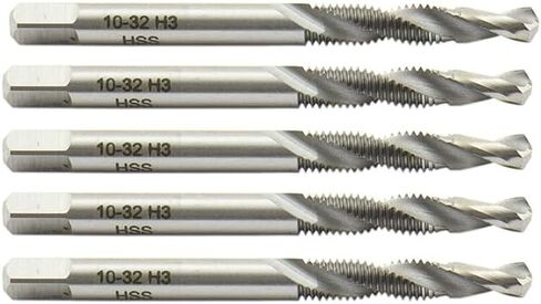 Shars 5 PCS 10-32NF 2 Flutes HSS COMBLE TAP & Drill Set GH-3 New 404-7263 (5)!) in Saudi Arabia