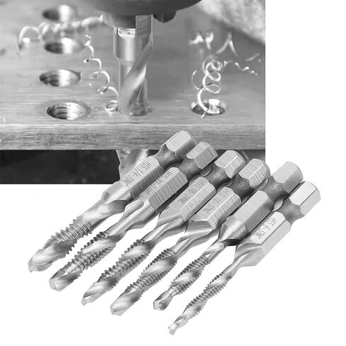 fafeicy 6pcs الصنابير HSS Hex shank US خيط المسمار القياسي المشترك in Kuwait