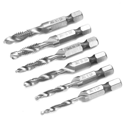 fafeicy 6pcs الصنابير HSS Hex shank US خيط المسمار القياسي المشترك in Kuwait