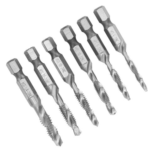 fafeicy 6pcs الصنابير HSS Hex shank US خيط المسمار القياسي المشترك in Kuwait