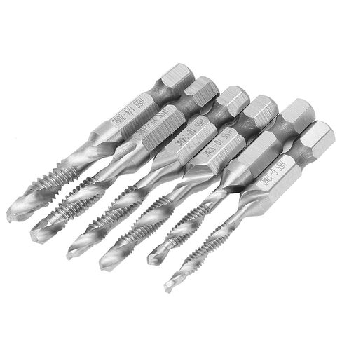 fafeicy 6pcs الصنابير HSS Hex shank US خيط المسمار القياسي المشترك in Kuwait