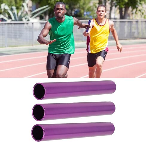 3pcs ترحيل Baton Aluminium Aluminium Track Field Hartons Trape Outdoor Sports Relay للطلاب ، المكتب ، Clark Race in Kuwait