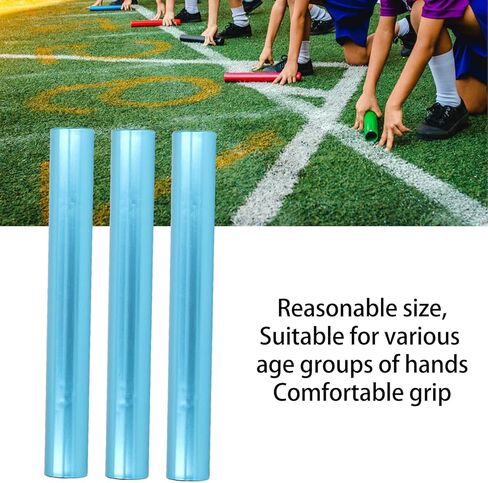 3PCS Relay Baton Aluminum Alloy Track Field Running Batons Outdoor Sports Track Relay for Students, Office, Clark Race in Saudi Arabia