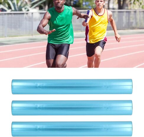 3PCS Relay Baton Aluminum Alloy Track Field Running Batons Outdoor Sports Track Relay for Students, Office, Clark Race in Saudi Arabia