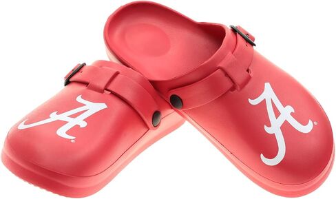 Foco Open Back Buck Clog-Slip-on Sandals مريح لمحبي NCAA ، وأحذية فريق الكلية المرخص رسميًا in Saudi Arabia