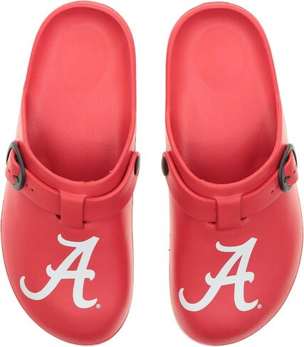Foco Open Back Buck Clog-Slip-on Sandals مريح لمحبي NCAA ، وأحذية فريق الكلية المرخص رسميًا in Saudi Arabia