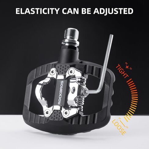 دواسات الدراجات الجبلية Rockbros Dual Function منصة مسطحة مقطعية متوافقة مع دواسات دراجة SPD للدراجات الجبلية MTB Flat in Saudi Arabia
