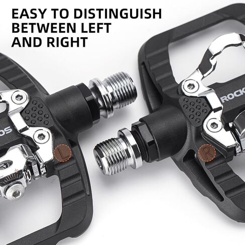 دواسات الدراجات الجبلية Rockbros Dual Function منصة مسطحة مقطعية متوافقة مع دواسات دراجة SPD للدراجات الجبلية MTB Flat in Saudi Arabia