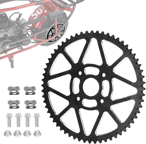 60T Mini Bike Sprocketing 40/41/420 سلسلة ضرس سلسلة 40 مم تجويف لكولمان CT200U CT200U-EX BT200X BAJA WARRIOR HEAT MASSIMO MB200 KT196 AXIS M200 212CC 196CC 6.5HP PowerSports Mini Bike Parts Red Bike in Kuwait