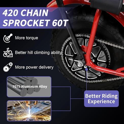 60T Mini Bike Sprocketing 40/41/420 سلسلة ضرس سلسلة 40 مم تجويف لكولمان CT200U CT200U-EX BT200X BAJA WARRIOR HEAT MASSIMO MB200 KT196 AXIS M200 212CC 196CC 6.5HP PowerSports Mini Bike Parts Red Bike in Kuwait