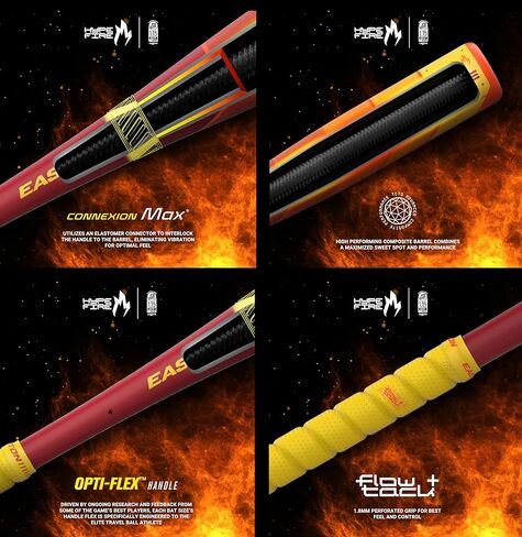 Easton | 2025 | Hype Fire Baseball Bat | USSSA | Coach/Machine Pitch | -10 Drop | 2 3/4" Barrel | 1 Pc. Composite in Saudi Arabia