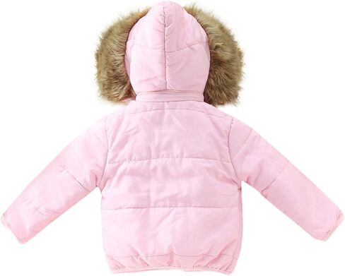 Toddler Boys Girls Down Jacket Hooded Snowsuit Baby Winter Warm Puffer Down Coat Light (White, 18-24 Months) in Saudi Arabia