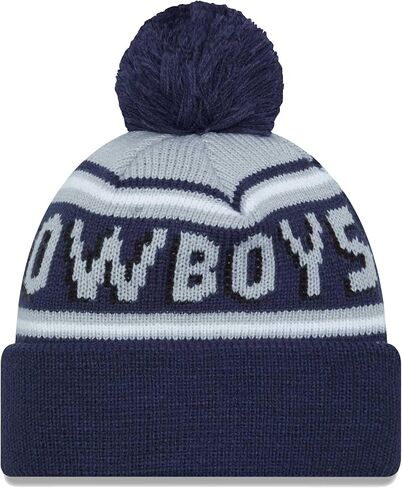 New Era Cheer Cuffed Declare Knit Beanie Hat with POM POM - NFL Winter Cuff Knit Toque Cap in Saudi Arabia