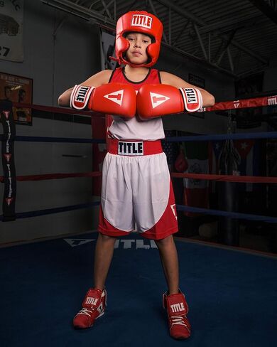 TITLE Boxing Classic USA Boxing Competition Open Face Headgear - Approved for Sparring & Competition; Protects Face & Chin in Saudi Arabia