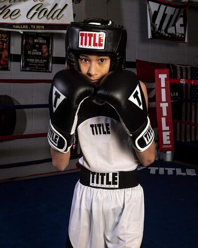 TITLE Boxing Classic USA Boxing Competition Open Face Headgear - Approved for Sparring & Competition; Protects Face & Chin in Kuwait