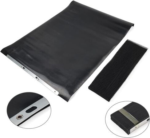Bacar Milling Machine Dust Cover Accordion Way Rail Cover for Bridgeport | 2PCS CNC Mill Machine Rubber Shiled Guard for Metal Machines Protection, Flodabe Bellow Cover, 400*600mm 500*650mm in Saudi Arabia