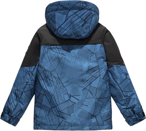 Boy's Ski Jacket Kids Waterproof Warm Winter Coat Windproof Thick Insulated Snowboarding Jackets with Hood in Kuwait