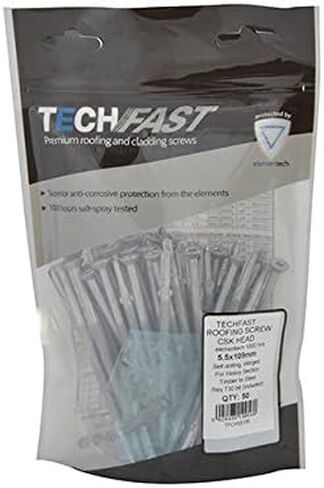 Techfast الخشب الشاق إلى مسامير تسقيف الصلب | 5.5 × 85mm | Elementech | حقيبة 50 in Saudi Arabia