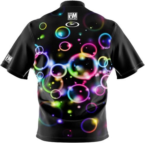 Logo Infusion I AM Bowling Jersey Short Sleeve Sash Collar 2138-ST Made in USA Storm in Saudi Arabia