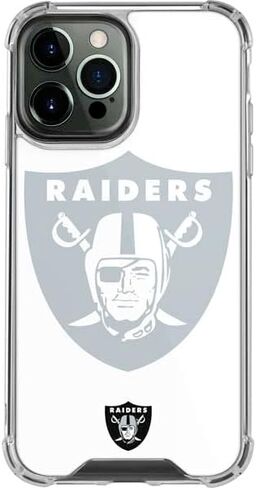 Skinit Clear Phone Case Compatible with iPhone 14 Pro Max - Officially Licensed NFL Las Vegas Raiders Double Vision Design in Saudi Arabia