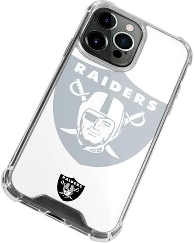 Skinit Clear Phone Case Compatible with iPhone 14 Pro Max - Officially Licensed NFL Las Vegas Raiders Double Vision Design in Saudi Arabia