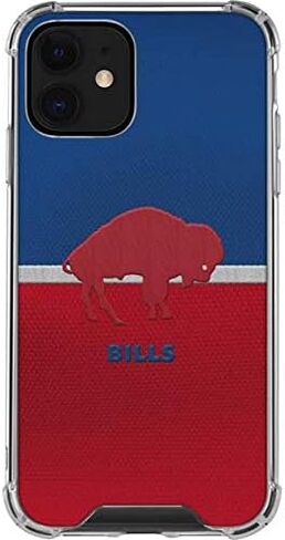 Skinit Clear Phone Case Compatible with iPhone 12 - Officially Licensed NFL Buffalo Bills Vintage Design in Saudi Arabia