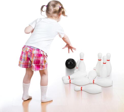 1 Set Mini Bowling Set Small Bowling Balls and Pins Indoor Sports Balls Family Sports Games for Kids(16CM/6.3inches) in Saudi Arabia