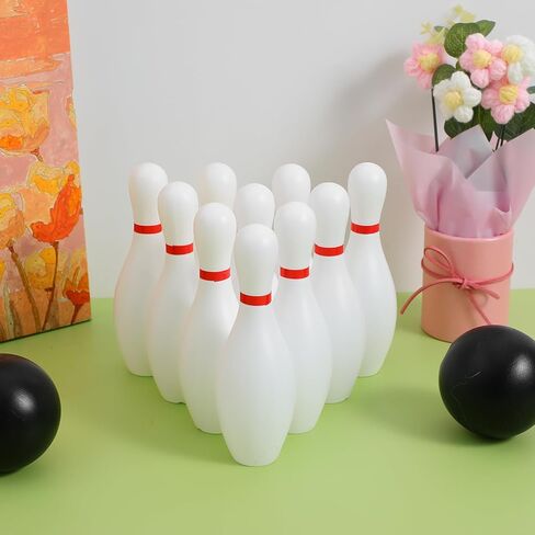 1 Set Mini Bowling Set Small Bowling Balls and Pins Indoor Sports Balls Family Sports Games for Kids(16CM/6.3inches) in Saudi Arabia
