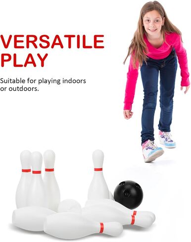 1 Set Mini Bowling Set Small Bowling Balls and Pins Indoor Sports Balls Family Sports Games for Kids(16CM/6.3inches) in Saudi Arabia