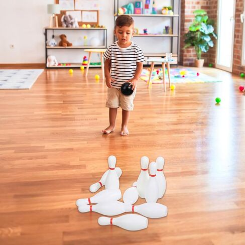 1 Set Mini Bowling Set Small Bowling Balls and Pins Indoor Sports Balls Family Sports Games for Kids(16CM/6.3inches) in Saudi Arabia