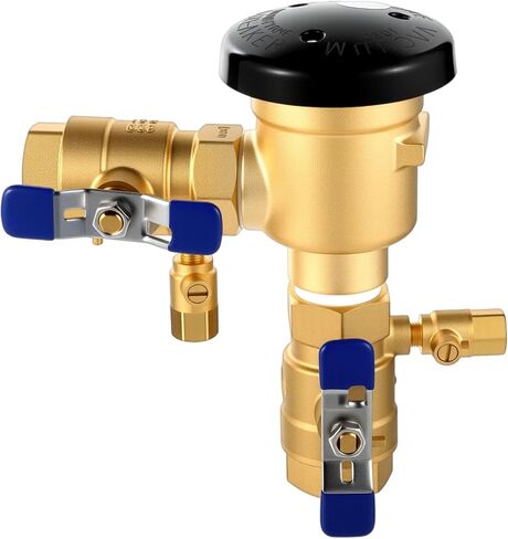 34-720A 3/4 "720A تجميع مكسور الضغط النحاسي لخطوط المياه مجموعة صمام الصمام 400 رطل/بوصة مربعة صمام الذروة للحفاظ على سلامة نظام السباكة (الأزرق) in Saudi Arabia