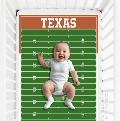 STADIUMSHEETS Day1Fans Officially-Licensed Fitted Crib Sheet (Oklahoma State Cowboys) in Saudi Arabia