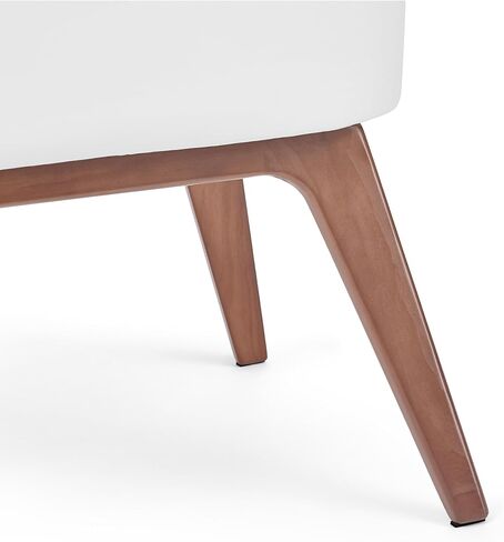 Delta Children Rockaway Rocking Bassinet - Portable Baby Crib with Solid Wood Feet, Organic GOTS Certified Performance Fabric Exterior, Breathable Interior, Includes Mattress Pad & Fitted Sheet, Ivory in Kuwait