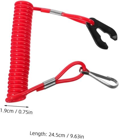 Pretyzoom 3pcs محرك القوارب Kill Switch الحبل الطوارئ تسخير الحبل السلامة للاستخدام البحري مواد ABS متينة واضحة للغاية لتحديد سريع مناسب للقوارب والمياه in Saudi Arabia