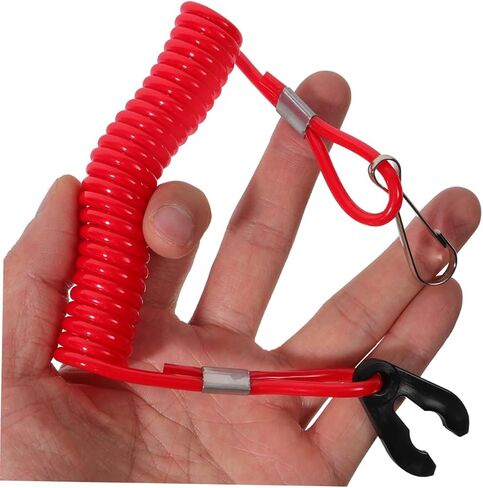 Pretyzoom 3pcs محرك القوارب Kill Switch الحبل الطوارئ تسخير الحبل السلامة للاستخدام البحري مواد ABS متينة واضحة للغاية لتحديد سريع مناسب للقوارب والمياه in Saudi Arabia
