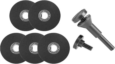 ACET 2-10pcs 50mm Metal Cutting Disc Mini Resin Grinding Wheel Saw Blade Angle Grinding Cutting Wheel Plus 1pcs Mounting Mandrel Grinding Disc(5pcs) in Saudi Arabia