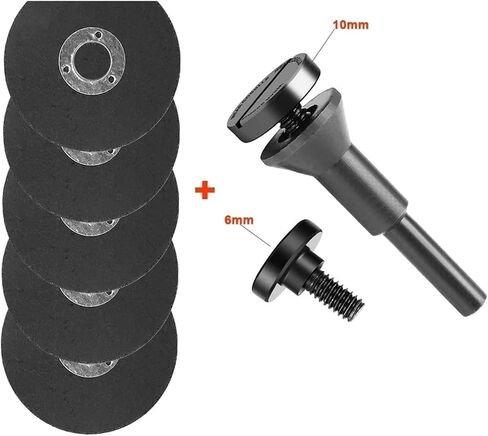 ACET 2-10pcs 50mm Metal Cutting Disc Mini Resin Grinding Wheel Saw Blade Angle Grinding Cutting Wheel Plus 1pcs Mounting Mandrel Grinding Disc(5pcs) in Saudi Arabia