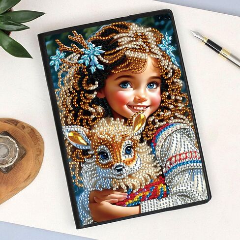 DCIDBEI DIY 5D Diamond Painting Notebook Landscape A5 فارغة رسم للمذكرات الكريستال كروس كروس ملاحظات المجلات المجل in Saudi Arabia