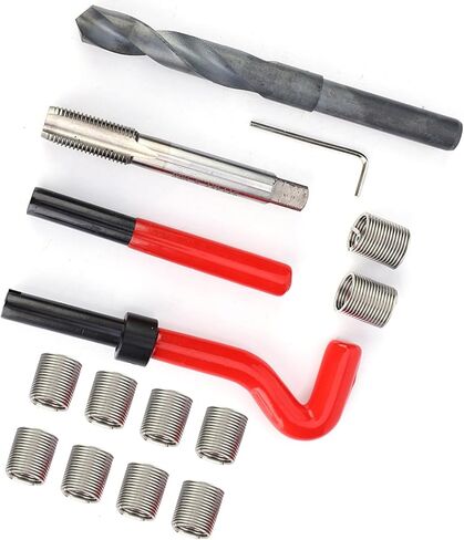 15 Pcs Thread Inserts M14x1.5 Stainless Steel Female Thread Repairing Accessory Assortment Kit Drill Helicoil Repair Kit in Saudi Arabia