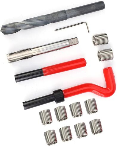 15 Pcs Thread Inserts M14x1.5 Stainless Steel Female Thread Repairing Accessory Assortment Kit Drill Helicoil Repair Kit in Saudi Arabia